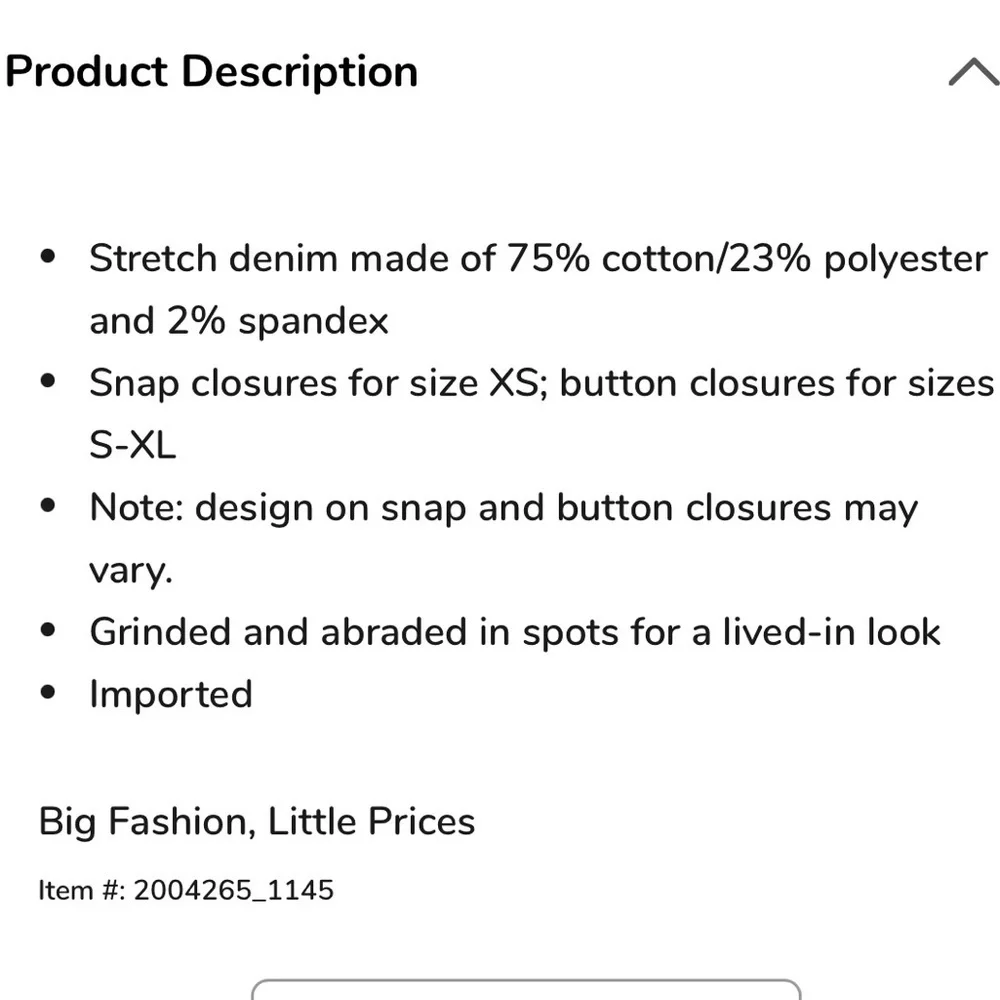 THE CHILDREN’S PLACE Classic Jean Jacket